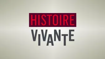 L'image présente un fond clair avec le texte "HISTOIRE VIVANTE" en deux couleurs. Le mot "HISTOIRE" est écrit en rouge, en lettres majuscules, tandis que "VIVANTE" est en gris, avec un style de police plus audacieux et légèrement décalé. L'ensemble donne une impression dynamique et moderne.