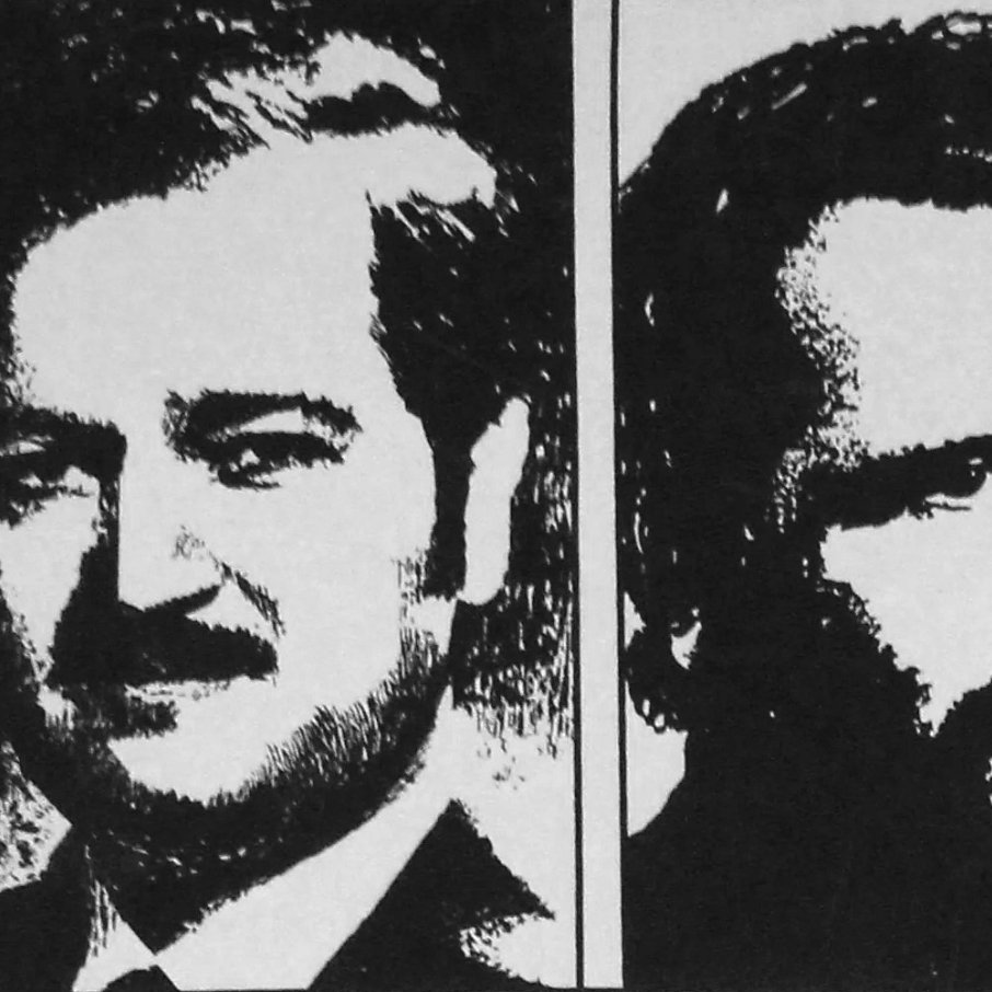 Three black-and-white portraits of men, each with distinct facial features and hairstyles.