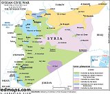 Le contrôle du territoire syrien vu par la Russie (juillet 2017)