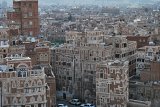Uno scorcio della città vecchia dal piano nobile dell'edificio Burji al Salaam - Sana'a, Yemen - settembre 2012