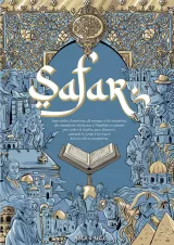 Image illustrée avec le mot "Safari" et des motifs arabes, évoquant des voyages et découvertes.