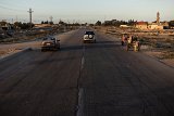 La strada che porta verso Rafah. 