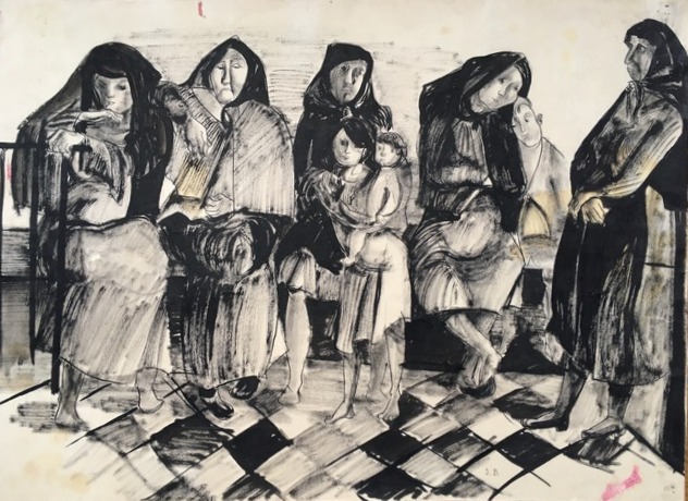 {Femmes dans un dispensaire} 