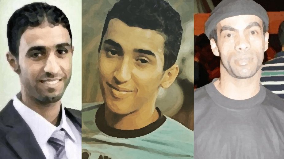 The image features three portraits of individuals. 1. The first person on the left is dressed in a formal suit and tie, smiling and appearing professional. 2. The middle person has a casual look, wearing a light blue shirt and smiling, giving a friendly impression. 3. The person on the right has a more rugged appearance, wearing a black shirt and a hat, with a serious expression. Overall, the portraits show a diverse range of expressions and attire, reflecting different styles and moods.