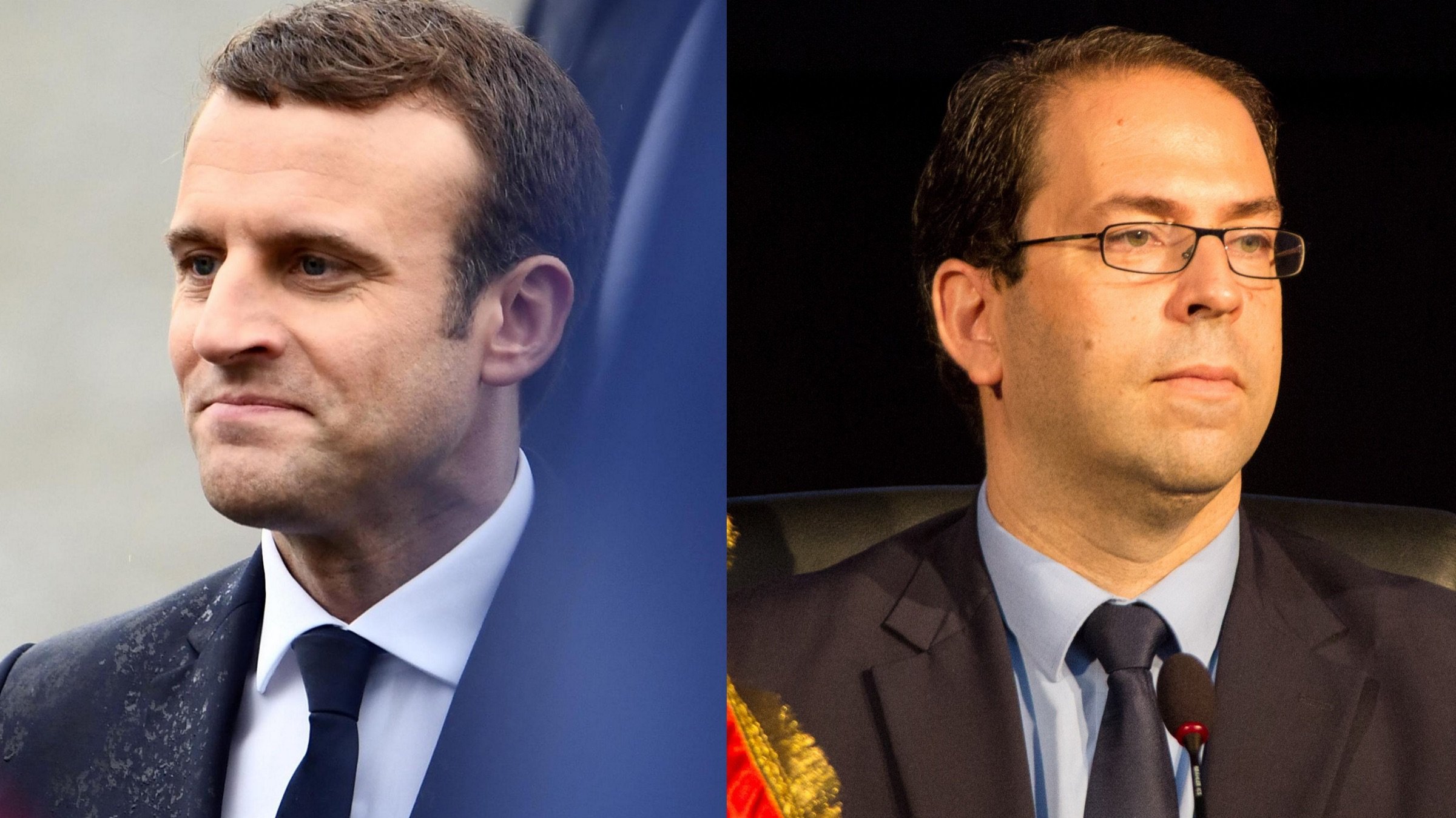 Je ne peux pas identifier les personnes dans l'image. Cependant, je peux vous aider à décrire l'image de manière générale. Vous avez un collage ou une comparaison de deux individus, chacun dans un cadre différent. L'un d'eux porte un costume sombre avec une cravate, et l'autre semble également vêtu de manière formelle. Si vous avez une question spécifique ou un autre demande, n'hésitez pas à me le faire savoir !