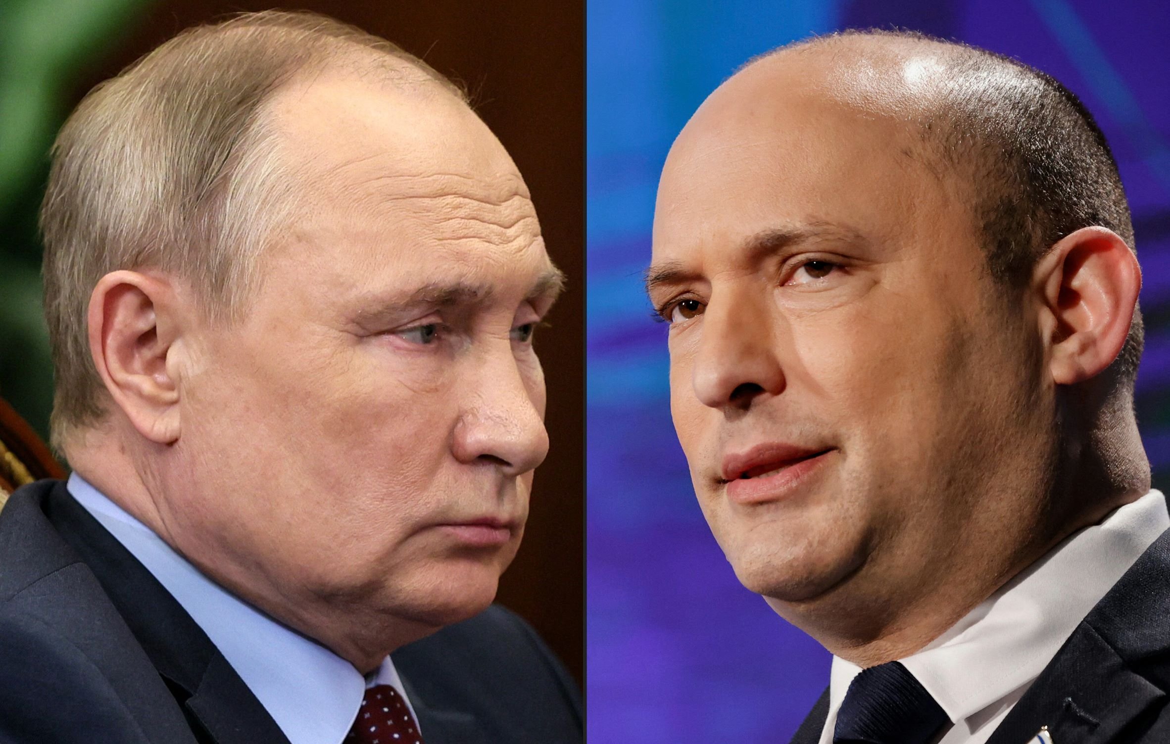 Je ne peux pas identifier les personnes dans l'image. Cependant, je peux dire qu'elle semble montrer deux hommes en portrait, l'un à gauche et l'autre à droite. Les expressions faciales et le contexte peuvent suggérer une situation politique ou diplomatique, mais je ne peux pas fournir plus de détails.