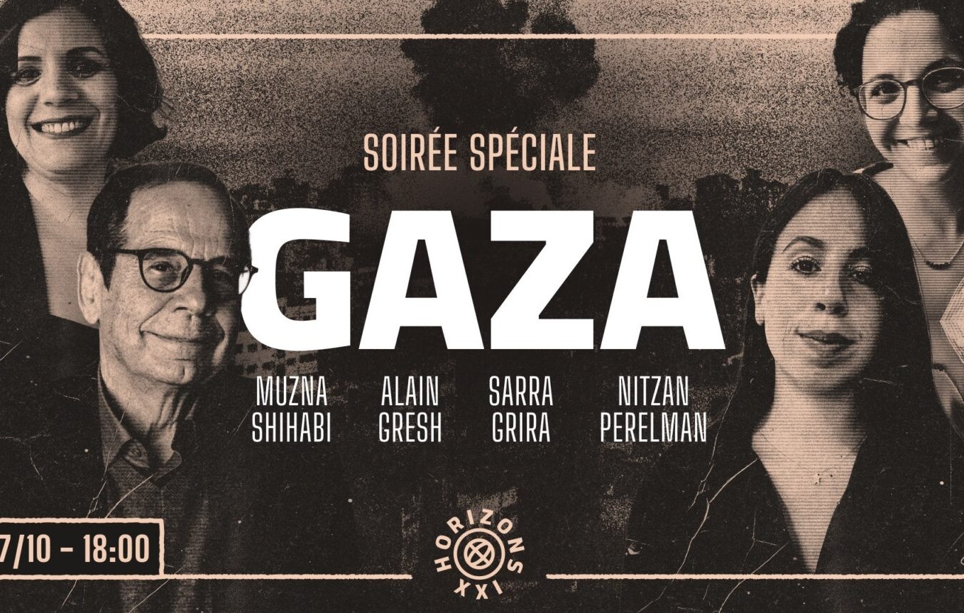 Soirée spéciale "Gaza" avec des intervenants, ambiance artistique et engagement social.