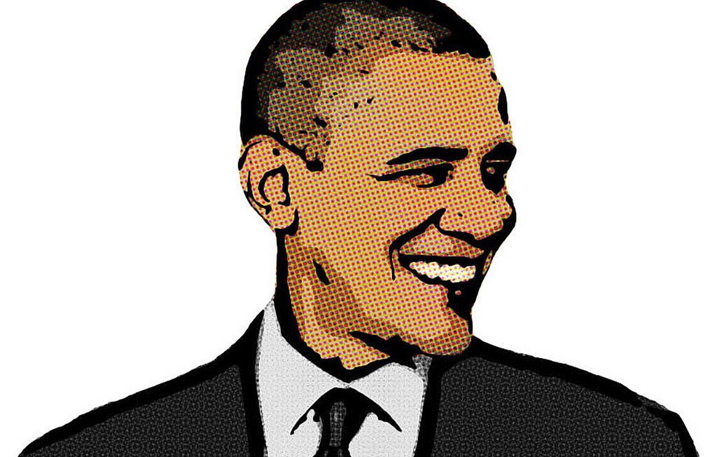 L'image représente un portrait stylisé d'une personne souriante, avec des touches de couleurs vives et un effet de pointillisme. La personne est habillée en costume, avec une cravate, et semble être en profile. Le fond est blanc, ce qui met en avant le visage et l'expression joyeuse de l'individu. Le style est moderne et graphique, avec des contours marqués et des ombres accentuées.