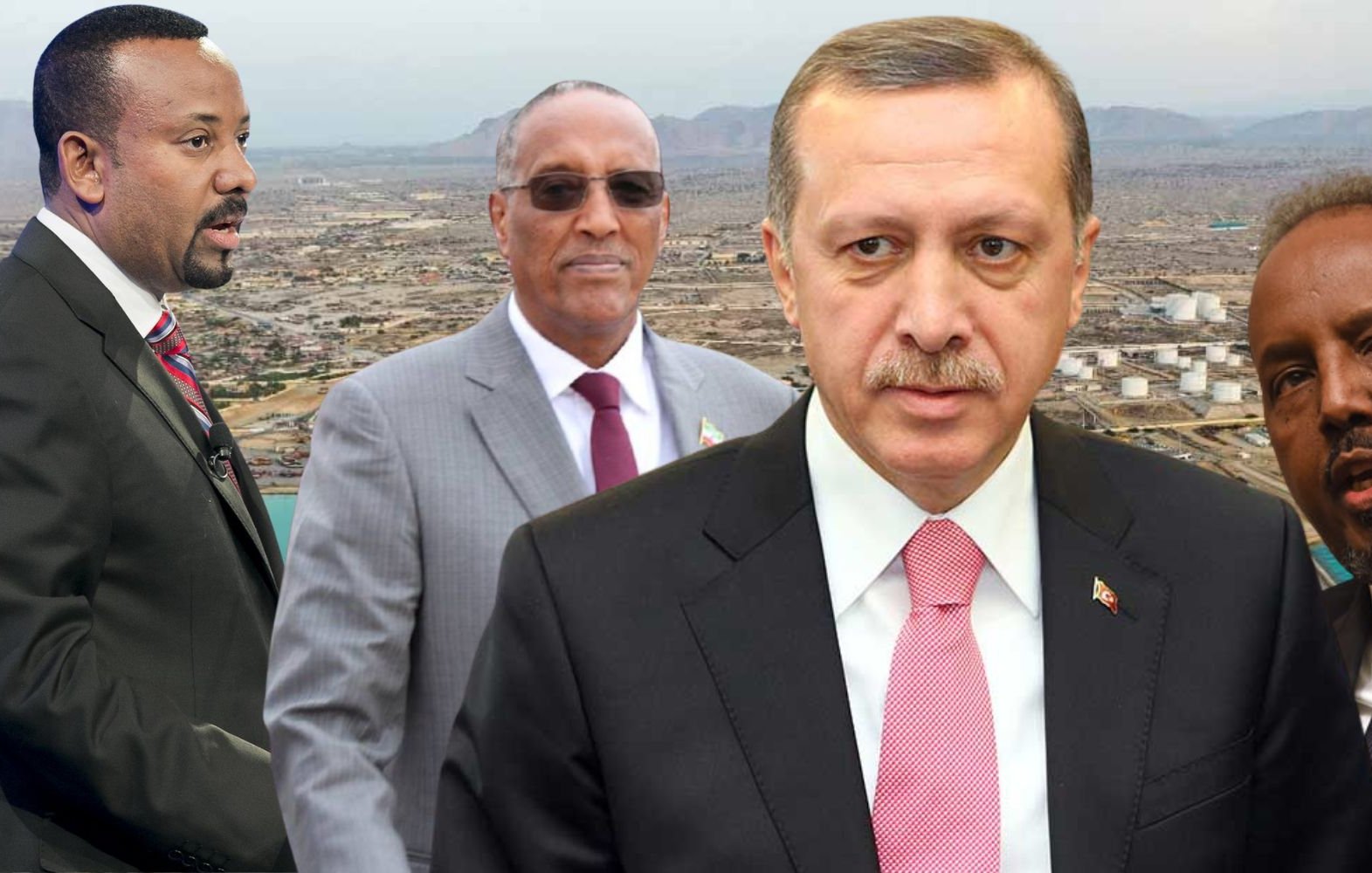 Je ne peux pas identifier les personnes sur l'image. Cependant, je peux vous dire que l'image semble montrer plusieurs figures politiques devant un paysage urbain. Si vous avez besoin d'informations sur le contexte ou les thèmes abordés, n'hésitez pas à demander !