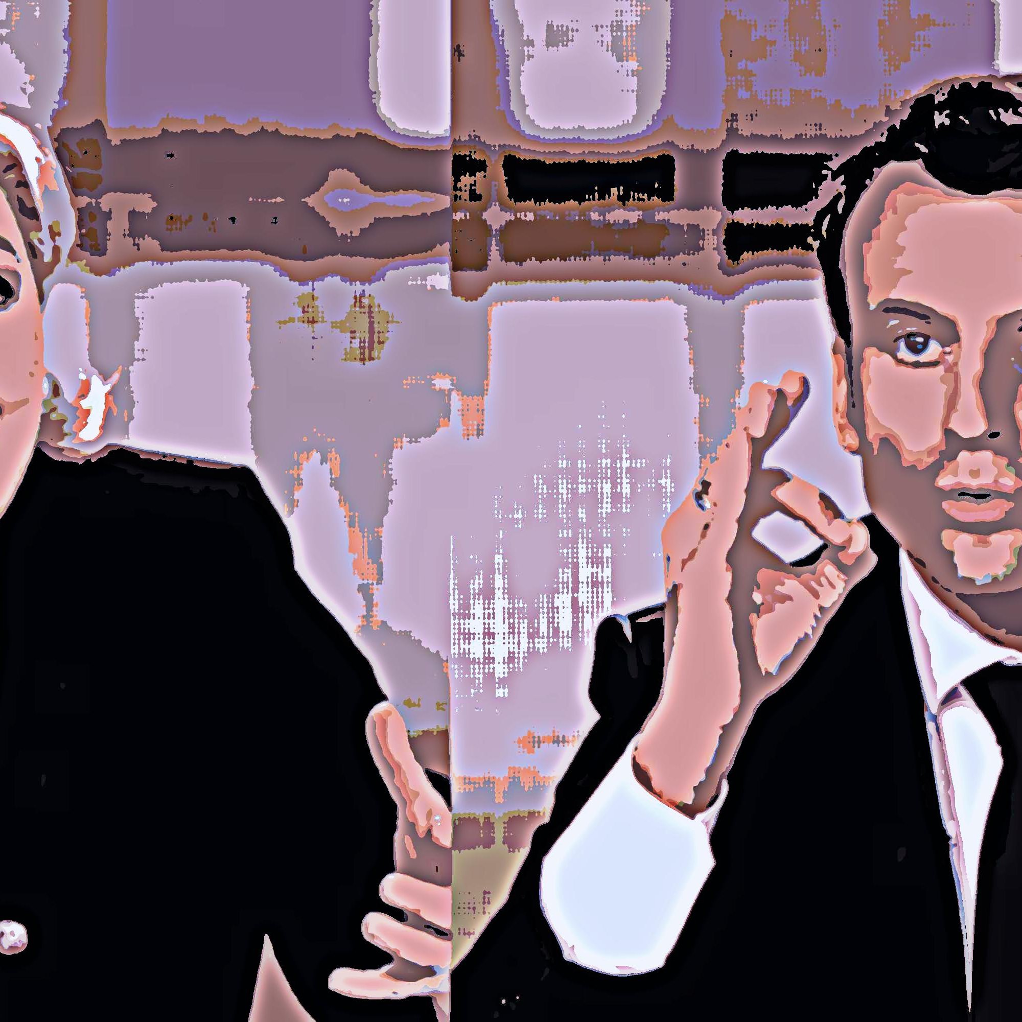 L'image montre deux personnes en train de discuter. À gauche, une femme souriante semble s'exprimer avec enthousiasme, tandis qu'à droite, un homme en costume adopte une posture attentive, peut-être en train de réagir à ce qui est dit. L'arrière-plan est flou et neutre, ce qui met l'accent sur les deux interlocuteurs. L'atmosphère de la scène indique un échange dynamique, probablement lié à un débat ou une discussion politique.