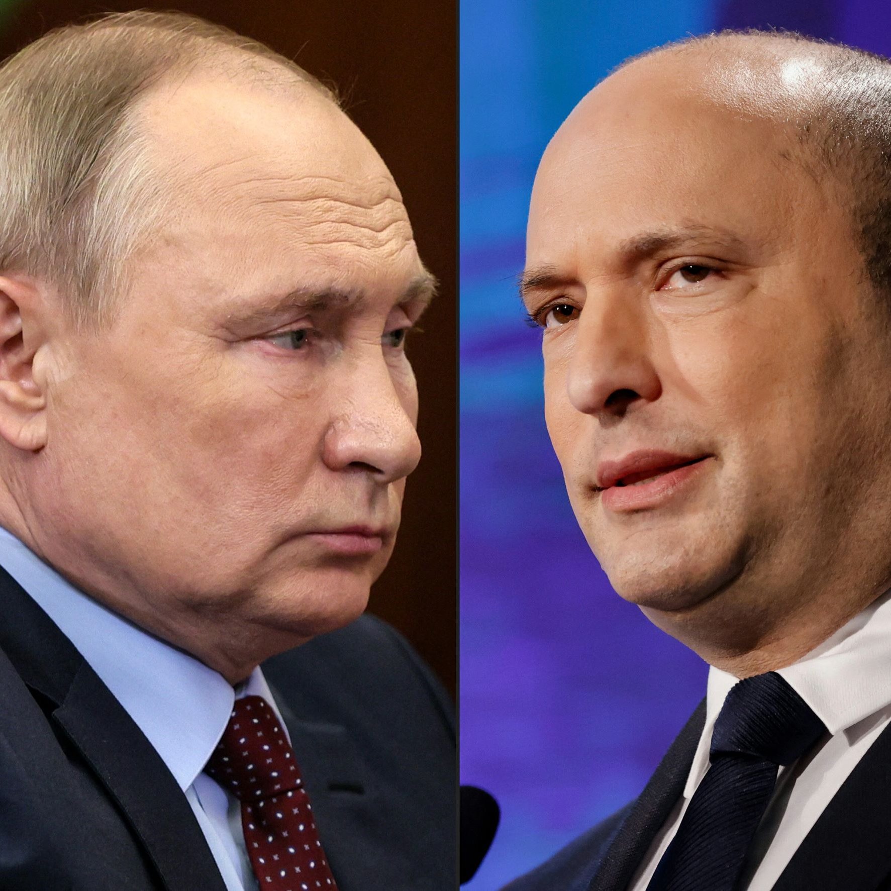 الصورة تظهر شخصيتين بارزتين، حيث يتواجد على الجانبين صورة لرجلين. على الجانب الأيسر، يظهر رجل ذو شعر قصير ومكثف، يبدو بجدية وتركيز. بينما على الجانب الأيمن، يظهر رجل آخر بتسريحة شعر قصيرة مع تعبير أكثر هدوءًا. يبدو أن كلاً من الشخصين يتحدثان أو يستعدان للحديث في سياق سياسي مهم. الخلفية والألوان تعكس أجواء رسمية.