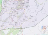 Carte détaillée de la région autour de Yata, avec routes et limites géographiques.