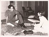 Avec Mouammar Kadhafi, 1973
