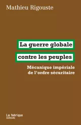 Couverture de livre marron avec titre en vert et blanc sur la guerre et la sécurité.