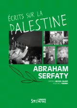 Couverture d'un livre avec titre, images et auteur sur la Palestine.