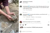 Des mains extraient de l'eau de la boue dans une zone touchée par les conflits.