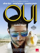 Affiche colorée d'un film, avec un homme portant des lunettes et un canard sur son épaule.