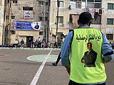 31 mars 2024 dans le quartier de Moharram Bey à Alexandrie. Le portrait tout sourire du député de la circonscription, sponsor distant de la compétition.