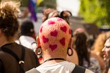 La Courneuve, 22 juin 2024. Un manifestant de la Pride des Banlieues