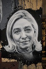 Portrait of Marine Le Pen - Courtesy: Thierry Ehrmann via. Flickr