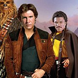 Han Solo, Lando Calrissian et Chewbacca