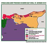 Las fuerzas presentes en el noreste de Siria (22 de octubre de 2019)