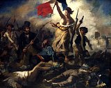 Painting of Eugène Delacroix that has most embodied the French revolution “La liberté guidant le peuple” – liberty guiding the people — source: Wiki Commons