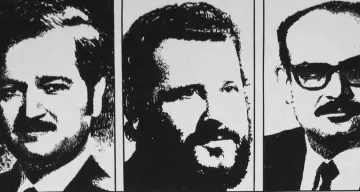 Trois portraits en noir et blanc: Basil Al Koubaisi, Mohammed Boudia, Mahmoud Hamchari