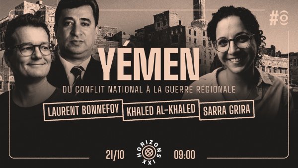 Illustration de l'événement sur le Yémen, avec des intervenants et une date.