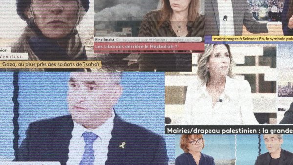 Un collage de personnes parlant de Gaza et de la situation politique au Moyen-Orient.