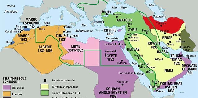 Le Maghreb et le Proche-Orient en 1914 - Philippe Rekacewicz - Sandra Hamiche